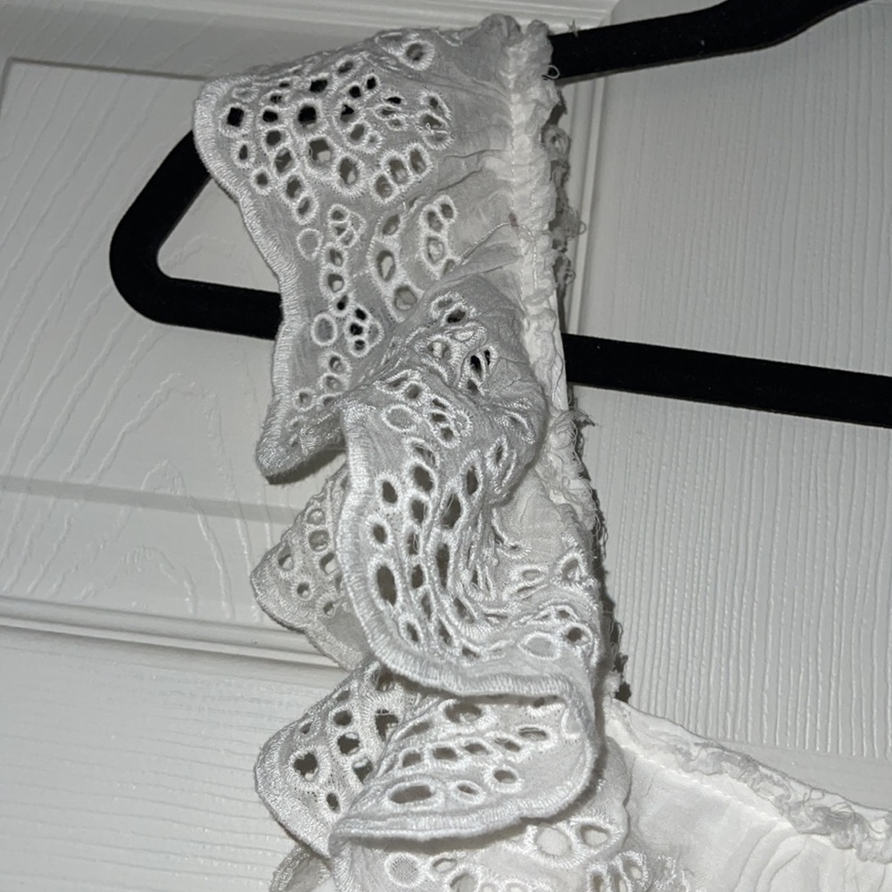 Altar'd State White Eyelet Ruffle Tank Top - Picture 4 of 11